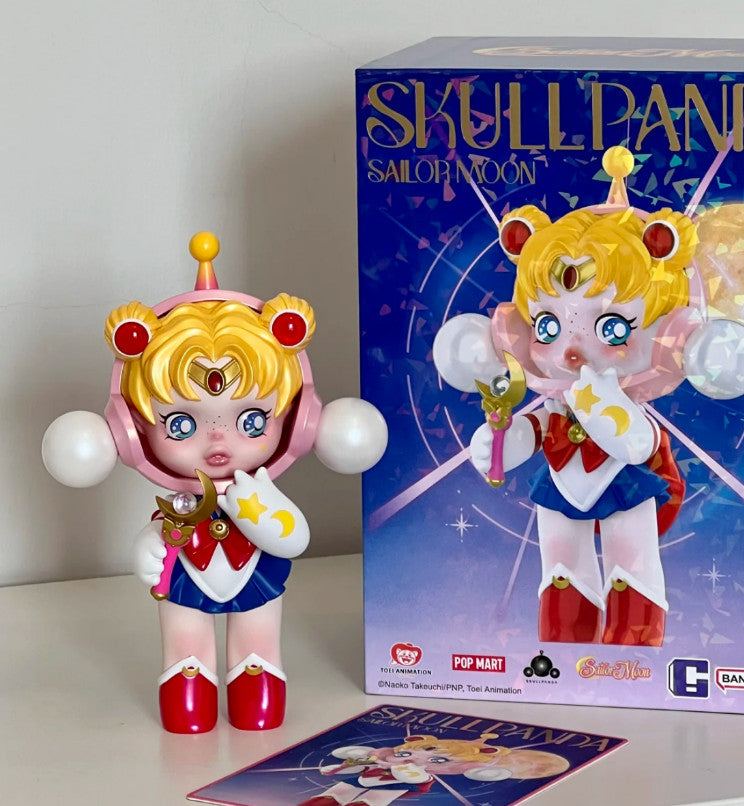 POP MART Skullpanda X Sailor Moon Figure Factory Sealed Box Hot Toy Gift