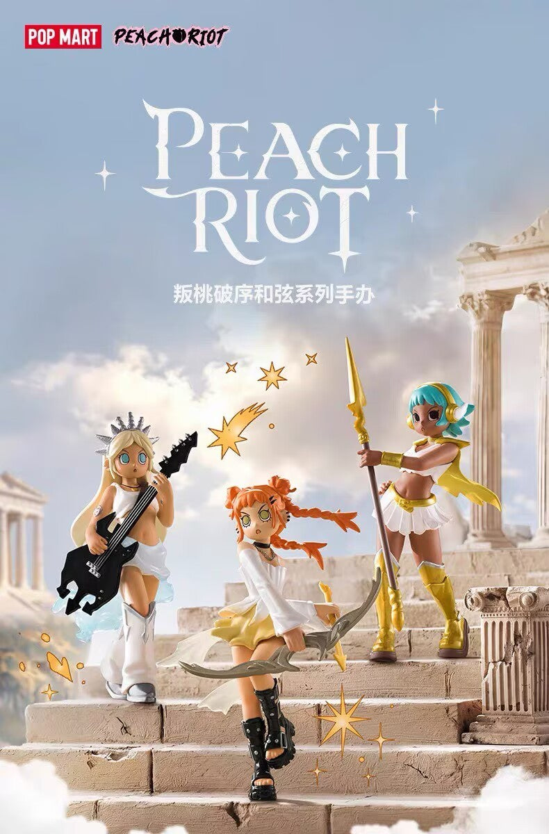 one set(12pcs)-Lil Peach Riot Power Chords Series Blind Box Figures Toy