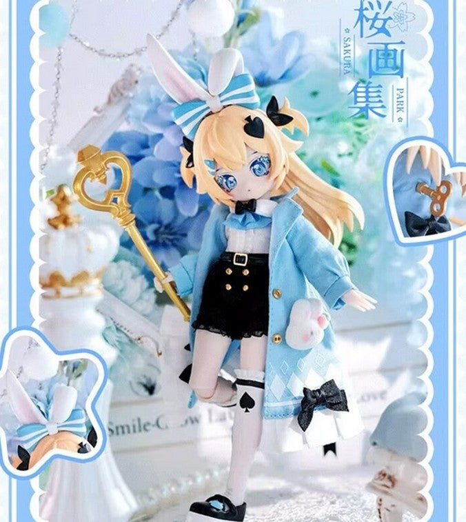 Sakura Park Alice Fabletown Hang Card Reconstruct Different Images Bjd Doll Gift
