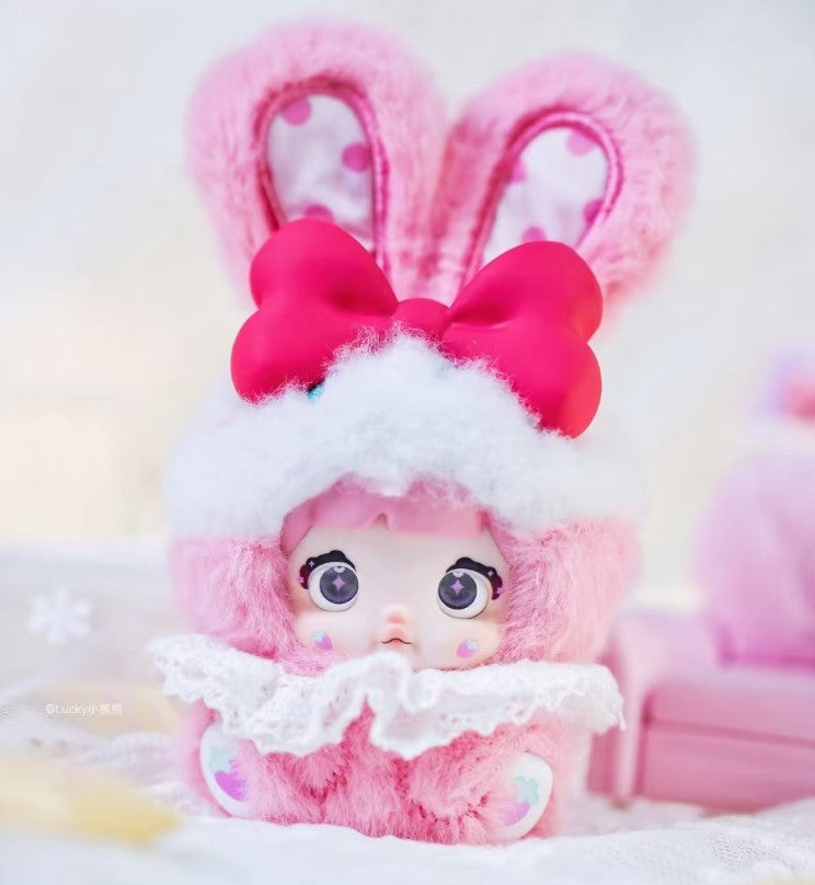 Nommi Baby Strawberry Cream Sweetheart Bunny Series Plush Action Figure Gift