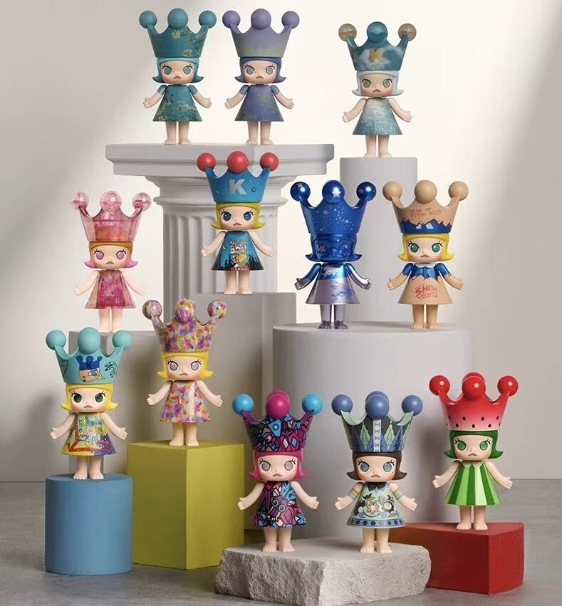 Mega Royal Molly 100% Series Blind Box Figures Toy New Gift Authentic