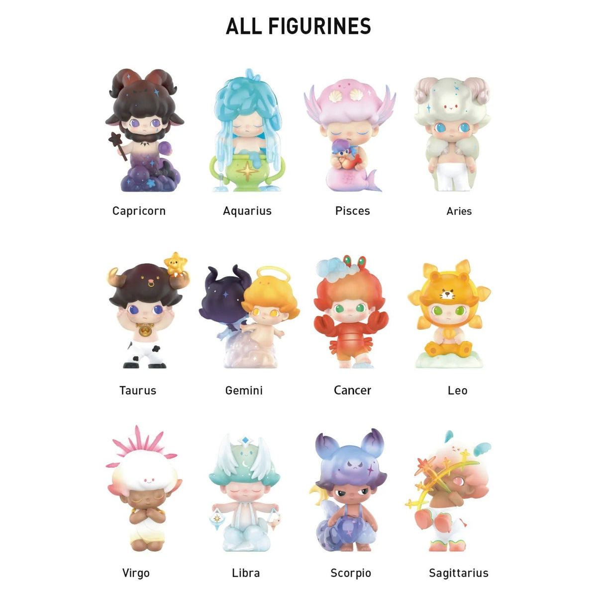 POP MART x Dimoo World Zodiac Series Confirmed NEW Figure Sealed Bag in Open Box