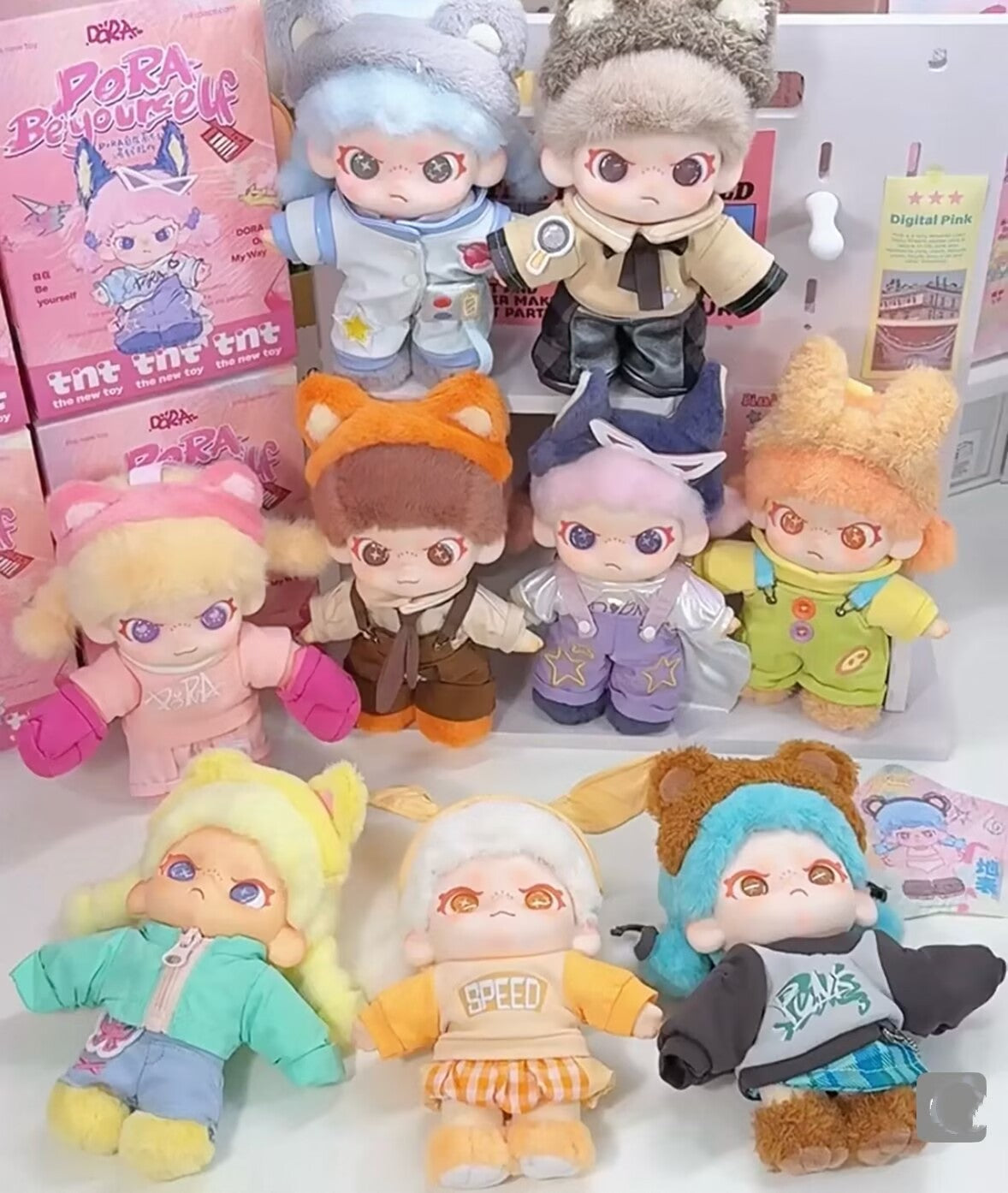 TNTSPACE DORA Be Yourself Series Plush Pendant Blind Box Figures Toy Doll Gift