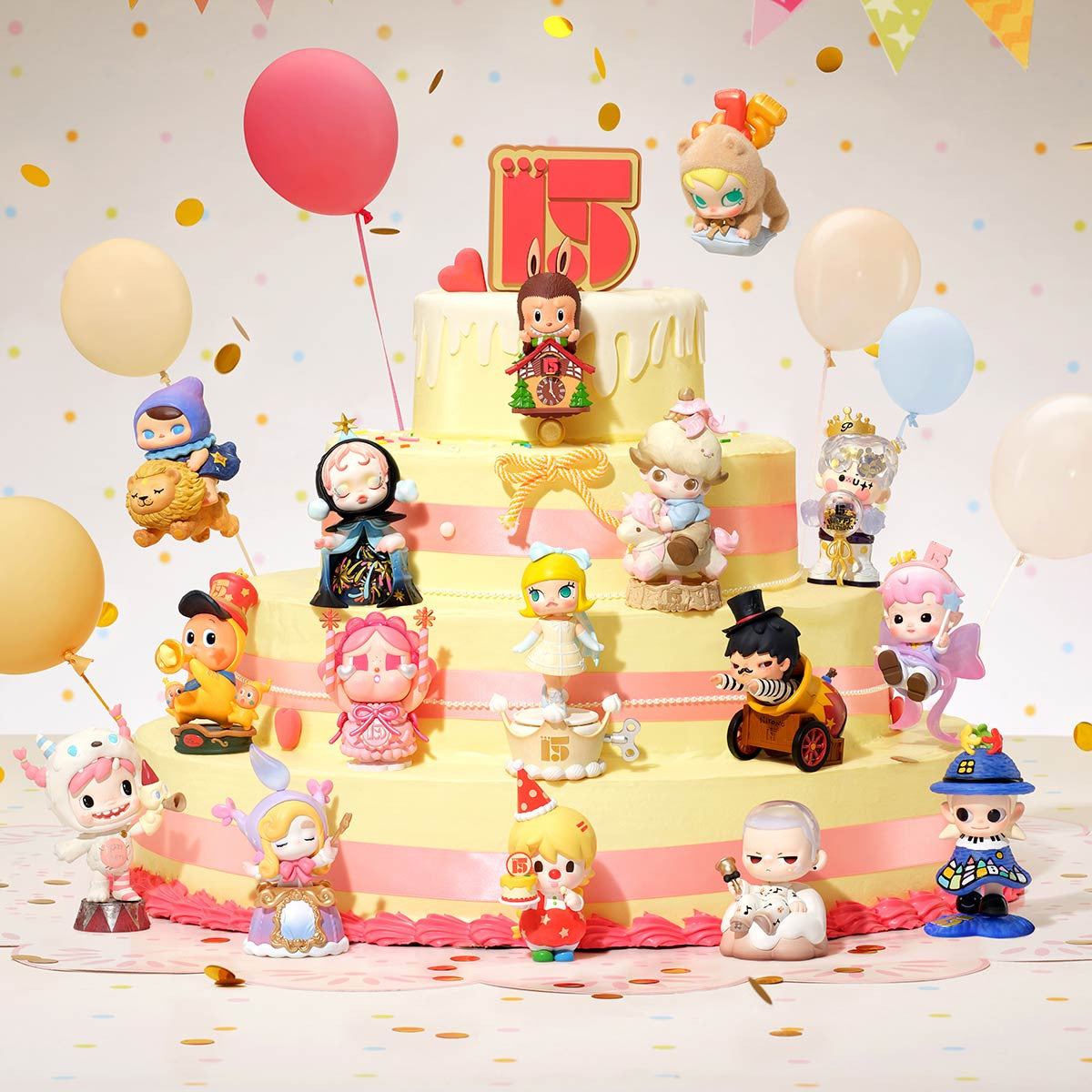 POP MART Celebrating the Moment POP MART 15th Anniversary Series Figures