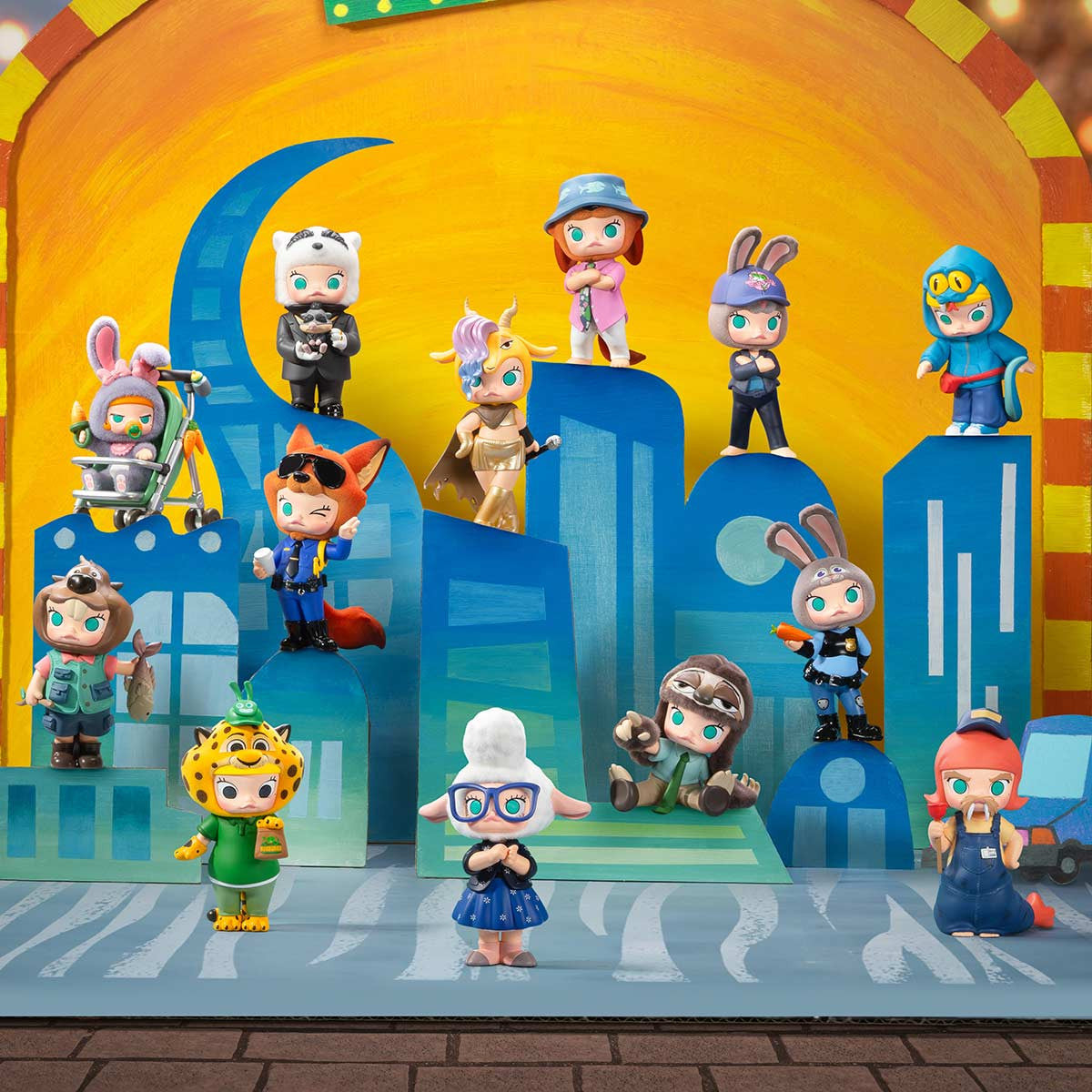 POP MART MOLLY × Zootopia Co-branded Series Figure 2.36-3.94inches Authentic