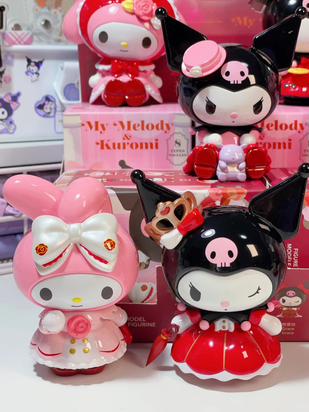 MINISO Sanrio My Melody & Kuromi Rose & Earl Series Confirmed Blind Box Figure