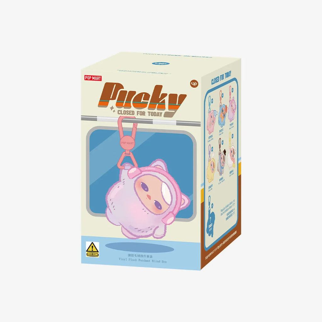 POP MART PUCKY Closed for Today Series Vinyl Plush Pendant Confirmed Authentic