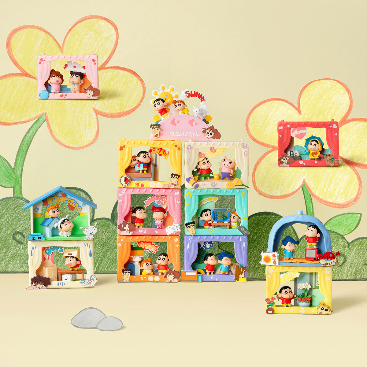 POP MART Crayon Shin-chan Inner Theatre Series Figures 3.15-3.54inches Hot Toy