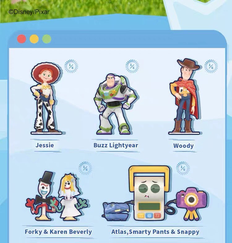 TOPTOY Pixar Toy Story 5 Friends Forever Series Blind Box Woody Buzz Confirmed