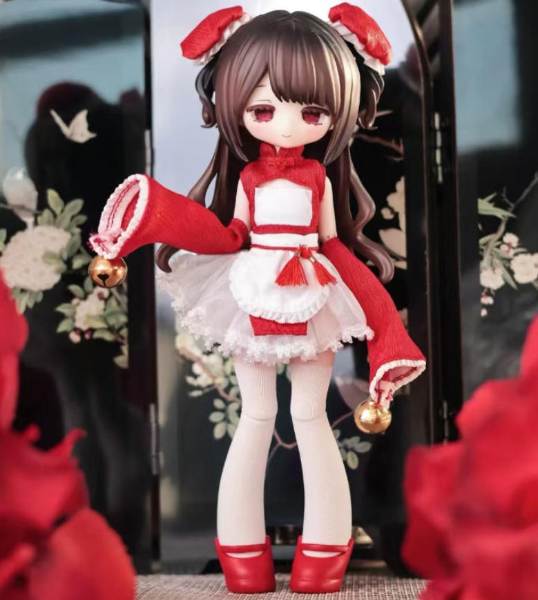 In A Box Poetry Zhuo Ancient Girl Asymptomatic 14.5cm/5.7In Bjd Dressable Doll