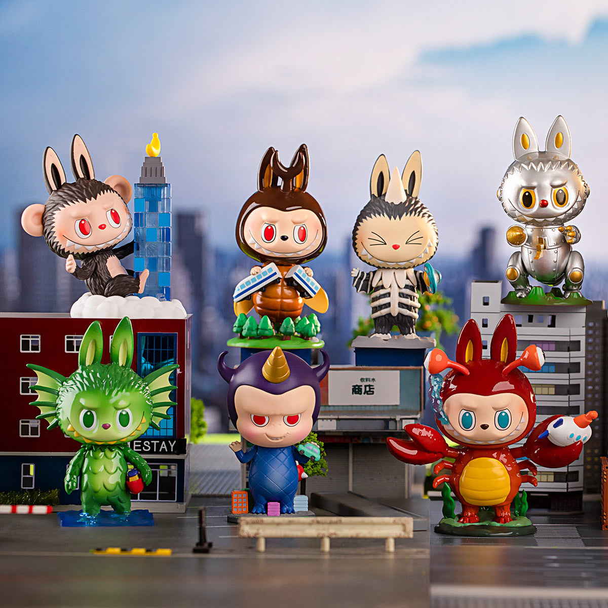 POP MART LABUBU THE MONSTERS Kaiju Series 3.0-3.7 inches Authentic Hot Toy Gift
