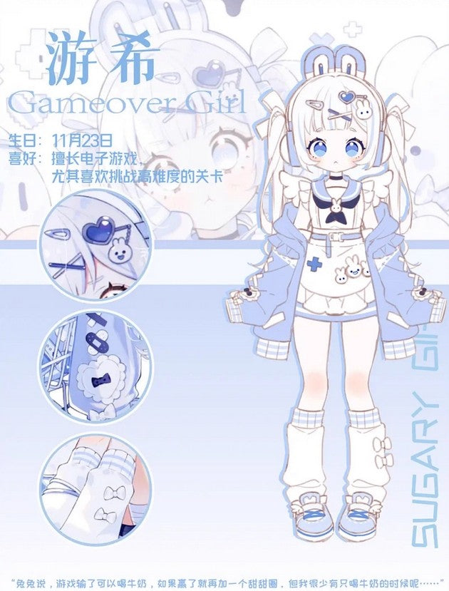 Sugary Girls Gameover Girl 16cm/6.3in Bjd Doll Action Figure