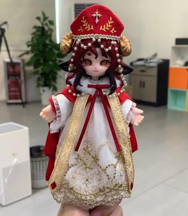 Sheep Cardinal for Moon Luna Series Bjd Limited Hang Card Dressable Doll Gift