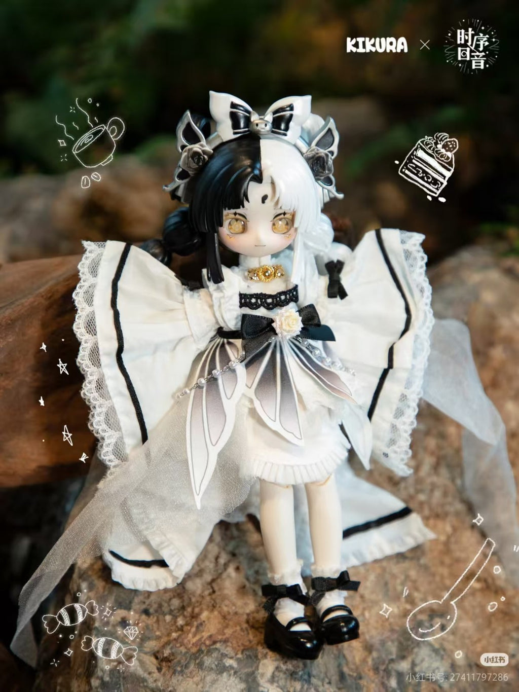Wowloi Kikura Solar Terms Rose Mirror 17.8cm/7" Bjd Dressable Action Figure Gift