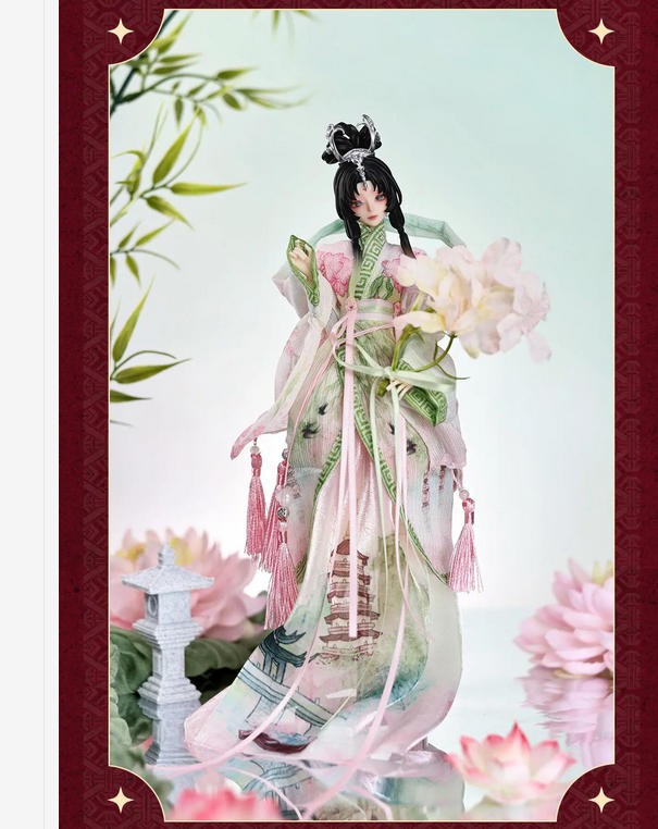 Pre-Sale Wind Moon 1000 Years Spring 11.4In Bjd Hang Card Limited Action Figure