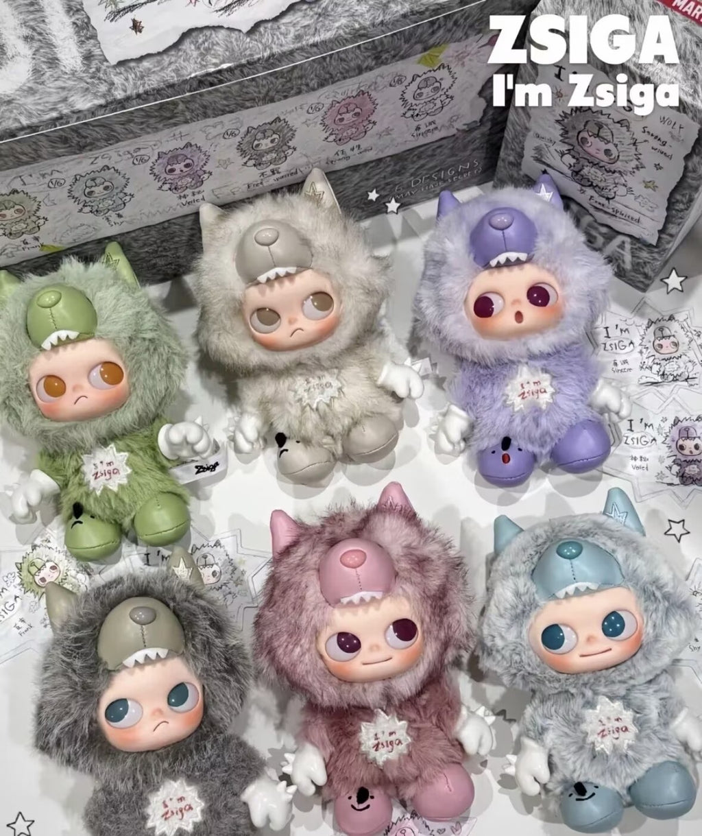 Fearless(hidden)-  I'm Zsiga Series Blind Box Figure Toy Plush Pendant Doll
