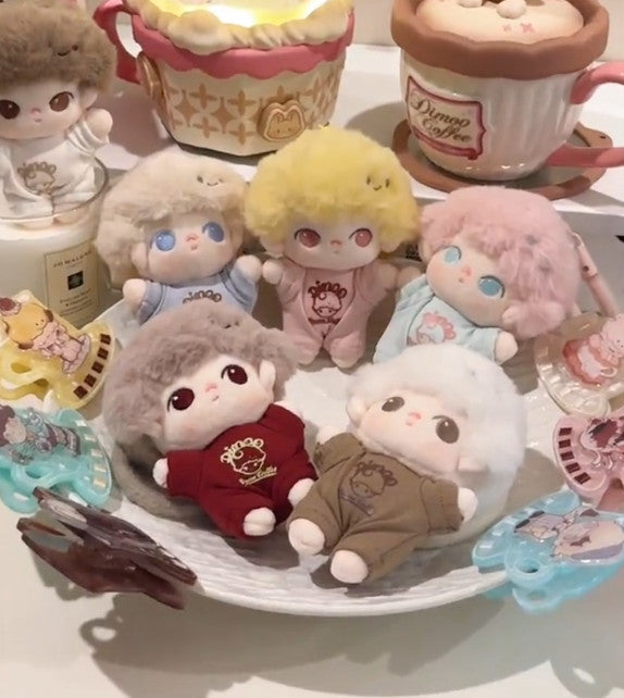 POP MART DIMOO Crush on Coffee Series-Soft-faced Plush Keychain Blind Box