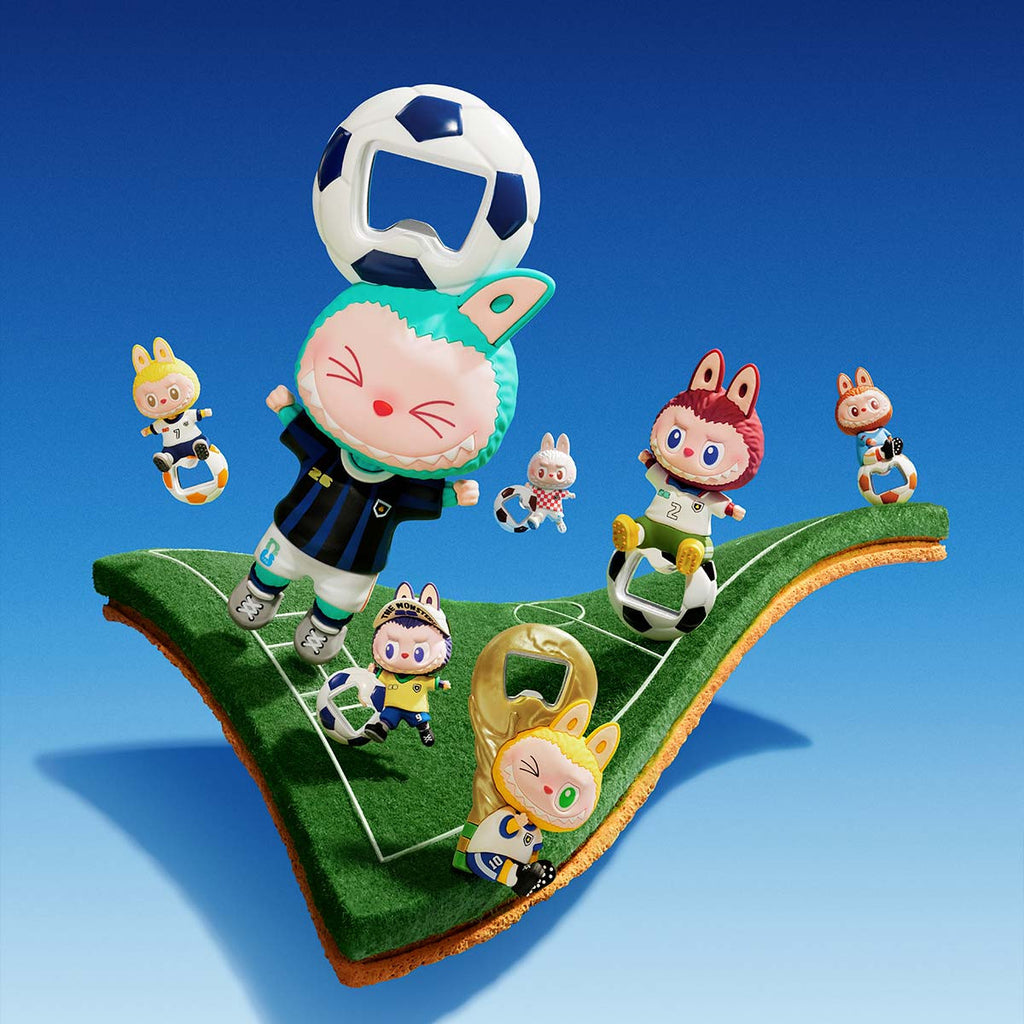 POP MART LABUBU THE MONSTERS × FIFA SERIES - Bottle Opener Fridge Magnet