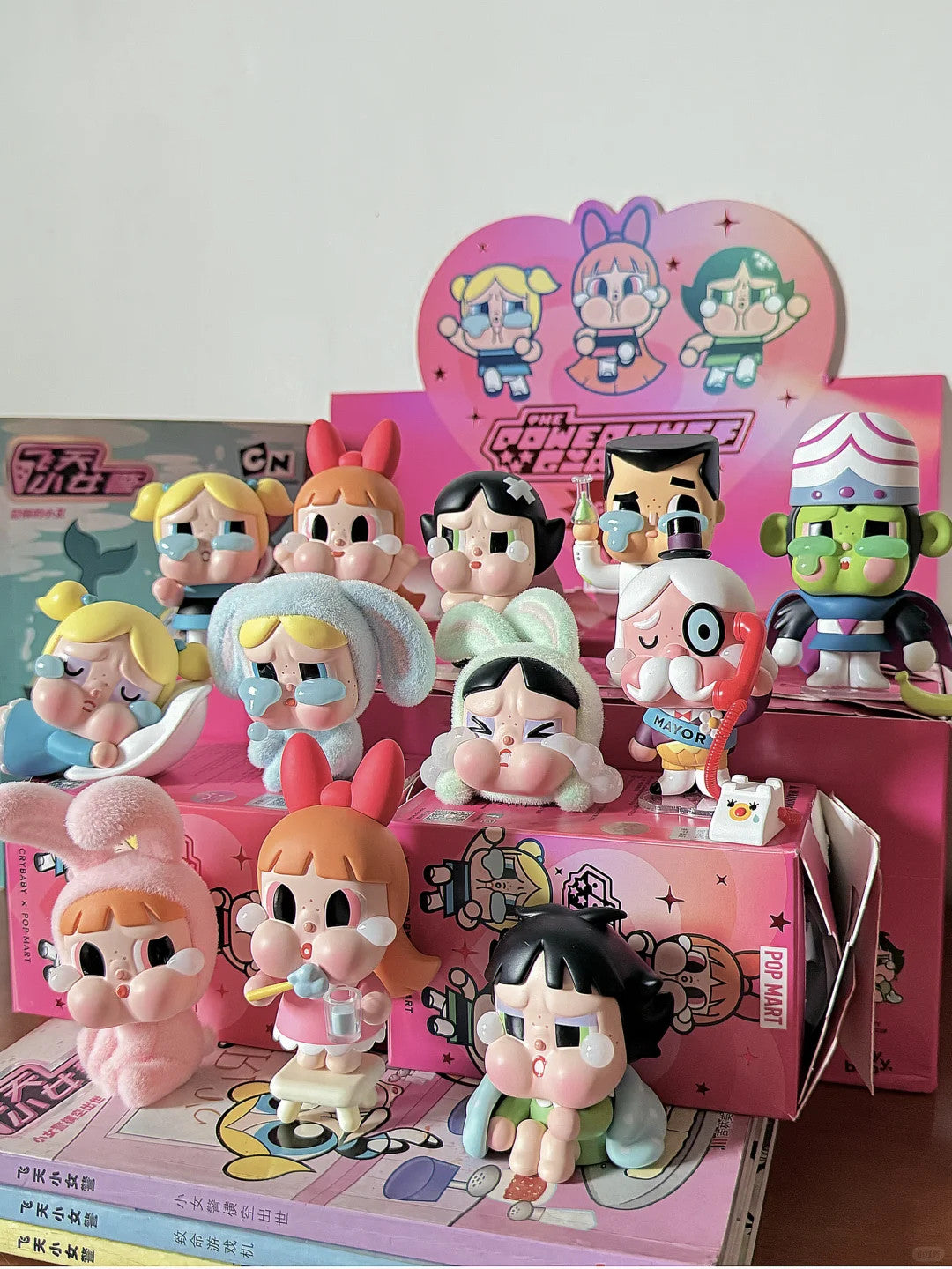 POP MART CRYBABY The Powerpuff Girls Series Confirmed Blind Box of 12 Toys Gift