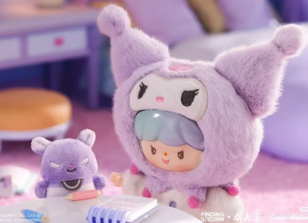 Zzoton Purple Demon Love-League Buddies Co-Branded Plush Pendant Action Figure