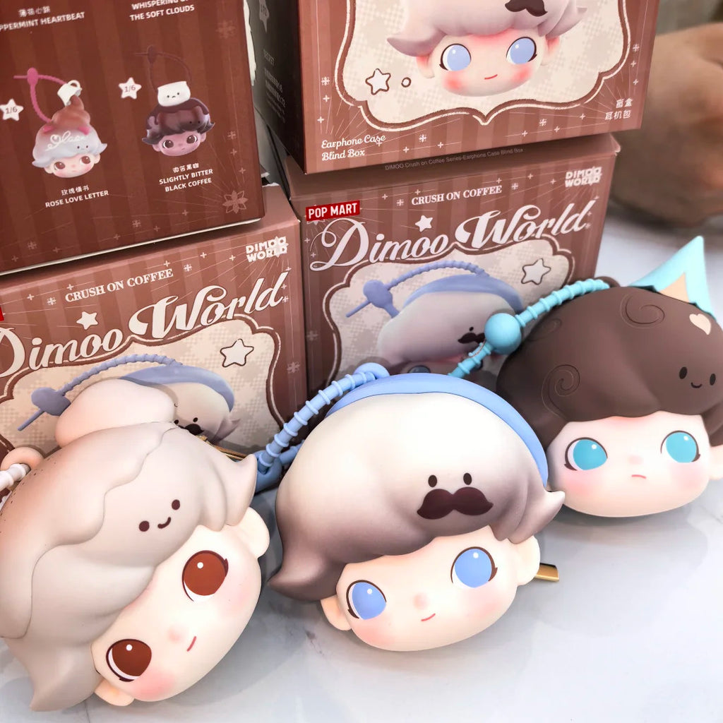 POP MART DIMOO Crush on Coffee Series-Earphone Case Blind Box Authentic