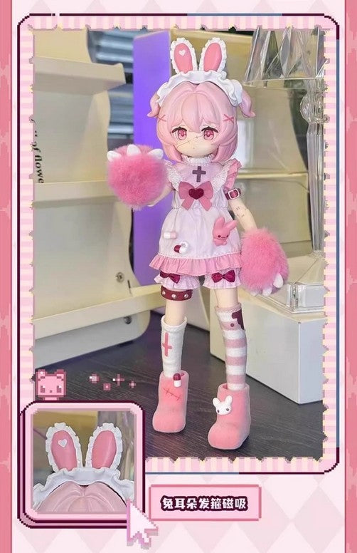 Advocate Freedom Violent Pink Rabbit Electronic Pets Bjd Doll Action Figure Gift
