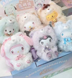 6pcs Miniso Sanrio Characters Fox Island Series Plush Blind Box Toy Set Sealed