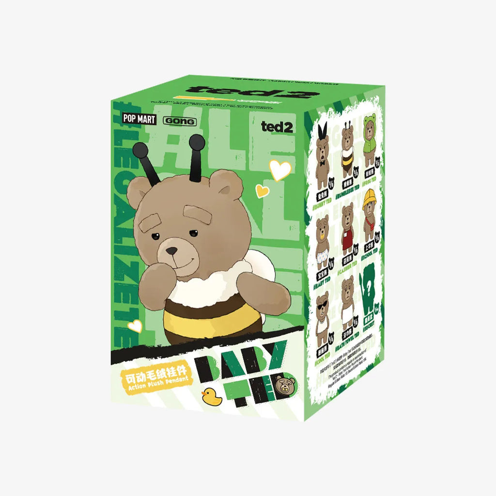 POP MART Ted 2 Baby Ted Action Plush Pendant Authentic Hot Toy Gift