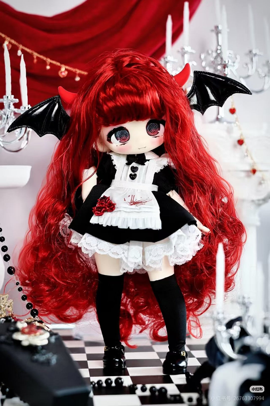 Sweet Velvet Window Display Red Velvet Lava Cake 10.2In Bjd Action Figure Gift