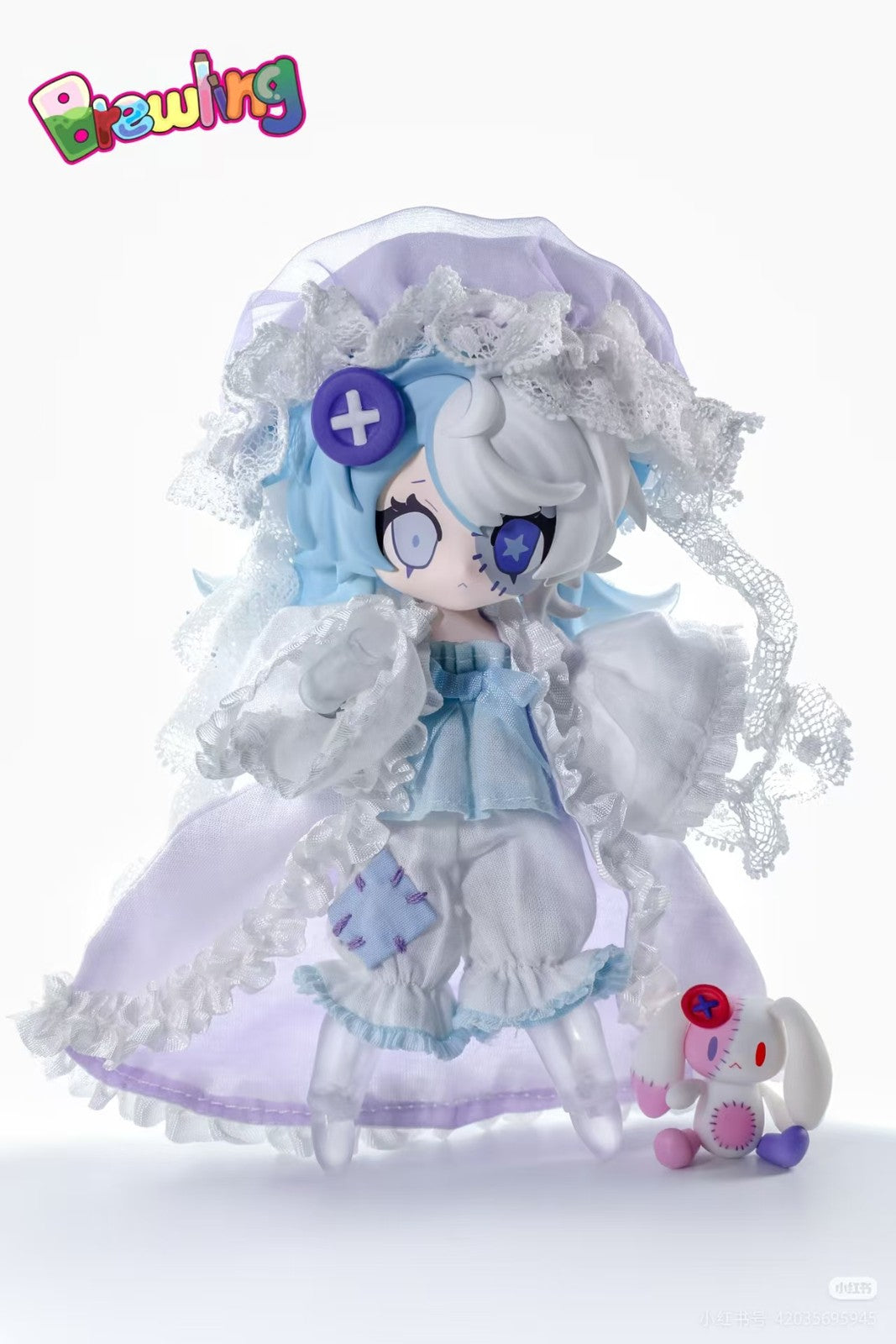 Pre-Sale Brewling Potion Ghost Rabbit 5.9In Bjd Limited Hang Card Action Figure