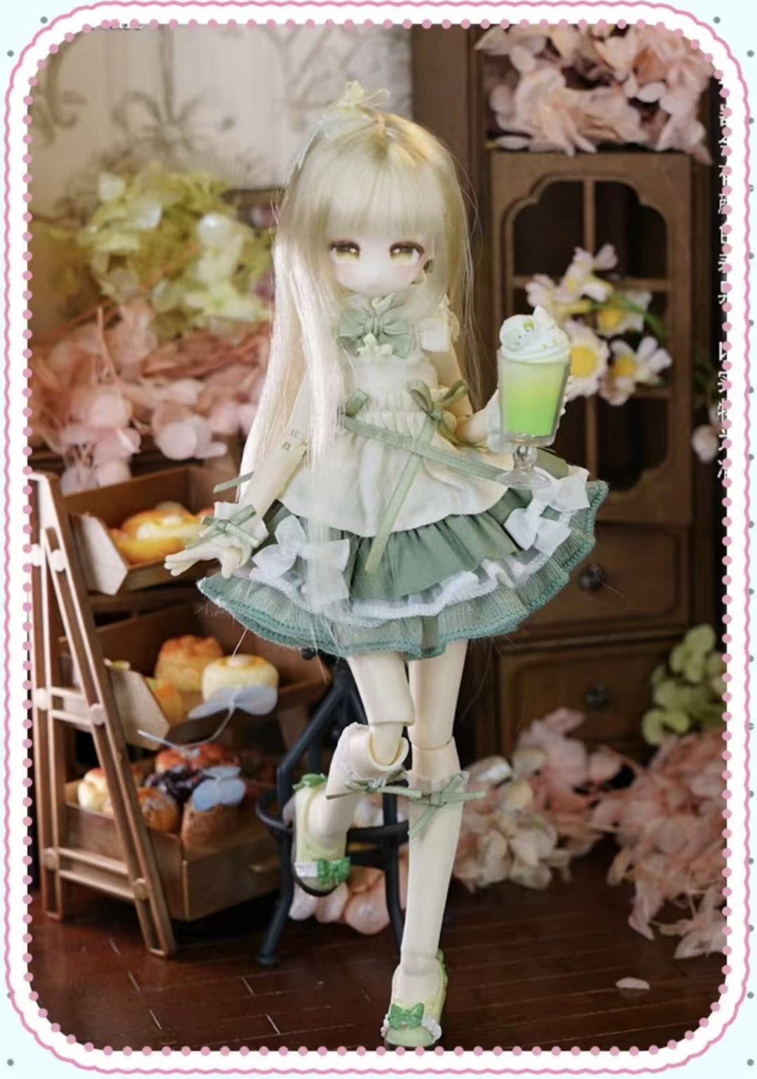 Momotale Cheese Jasmine Green Grape Milk Tea 8.6In Bjd Action Figure In Stock