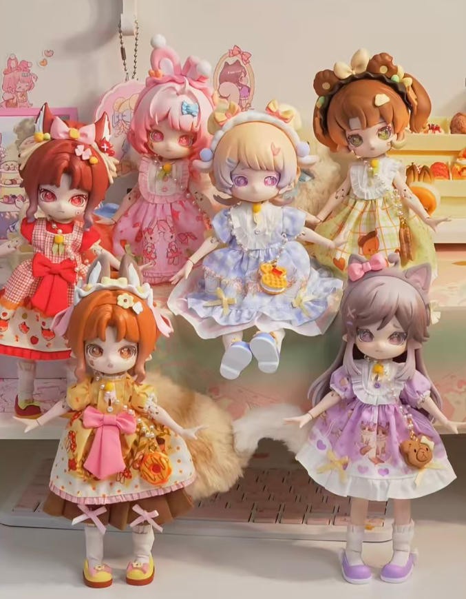 6Pcs Come4Free Minty Fantastic Forest Series 7.8In Bjd Dressable Action Figures