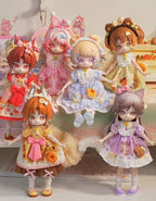 6Pcs Come4Free Minty Fantastic Forest Series 7.8In Bjd Dressable Action Figures