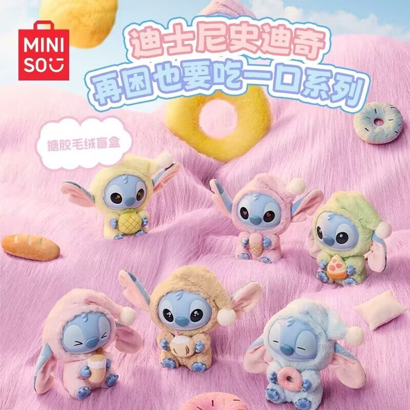 MINISO Stitch Eat Something Before Sleep Series Vinyl Figure Confirmed Toy