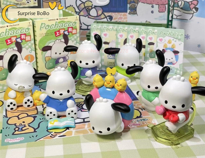 MINISO Sanrio Pochacco School is Fun Series Confirmed Blind Box Figure Toy Gift