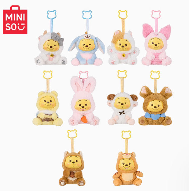 Miniso Winnie The Pooh Plush Vinyl Blind Box Confirmed Figure Toys New