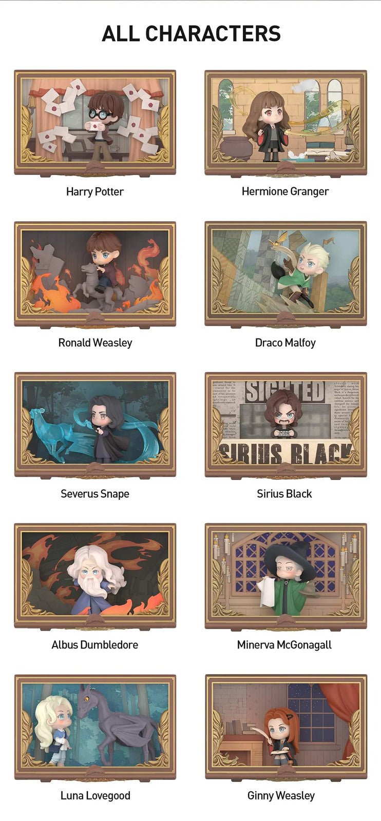 POP MART Harry Potter:Hogwarts Biographical Series Scene Sets Authentic