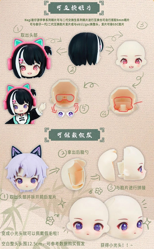 Nagi Yun Tu Rabbit Animal Study Season 5.5In Bjd Action Figure