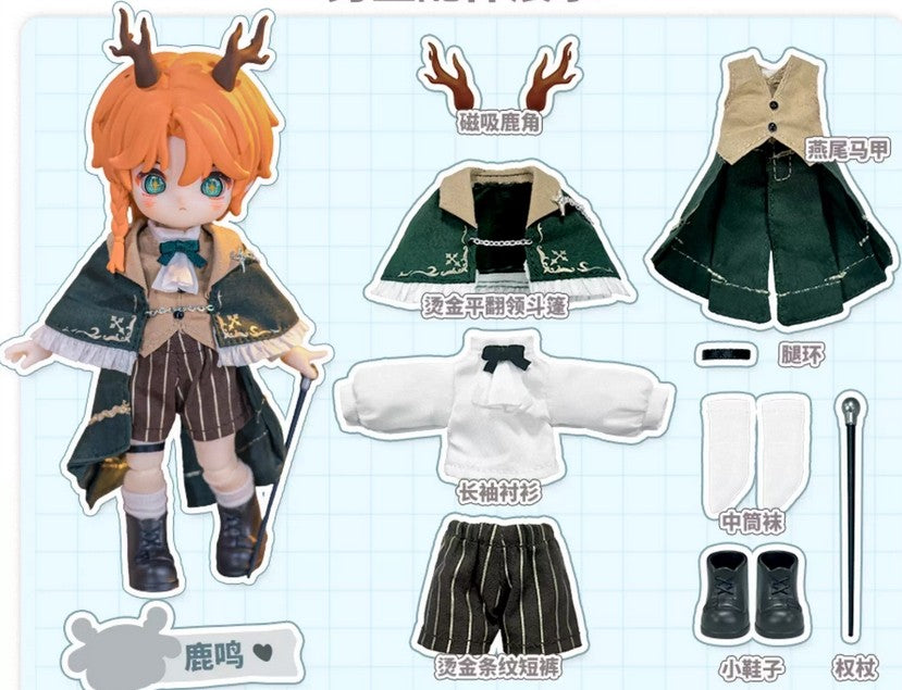 Nagi Dreamland Deer Lu Min 15cm/5.9In Bjd Doll Action Figure
