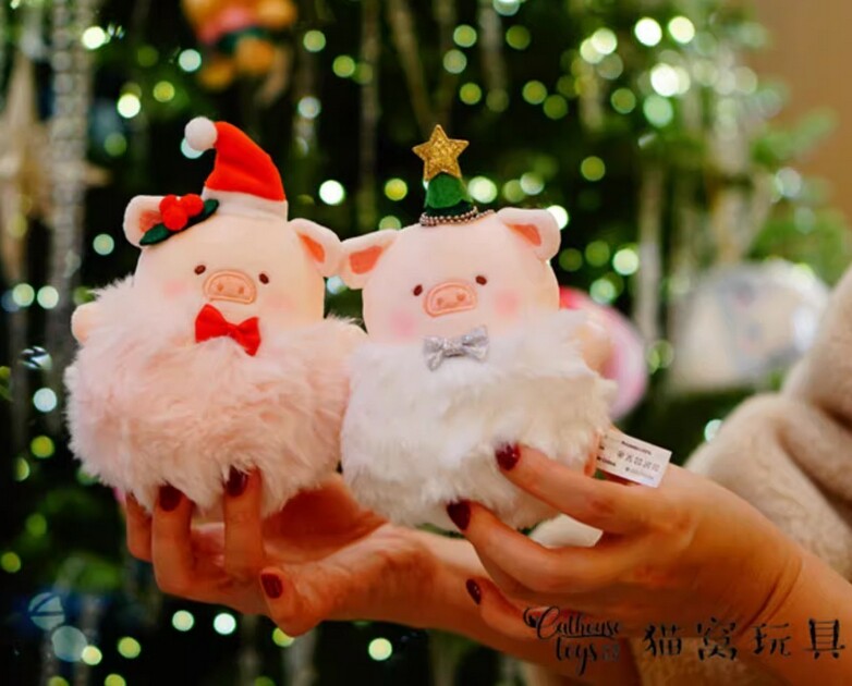 Toyzero Lulu The Piggy Pink Ver 13cm/5.1In Christmas Plush Pendant