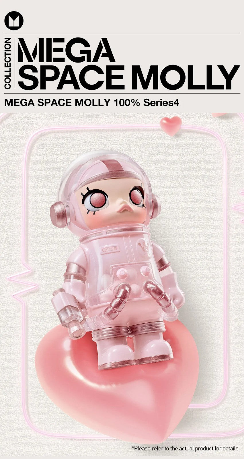 POP MART 100% Mega Space Molly Series 4 Blind Box Confirmed Figure Toy Doll
