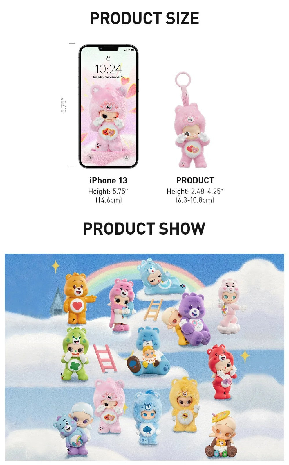 POP MART Zsiga x Care Bears Series Confirmed Figure in New Sealed Bag Open Box