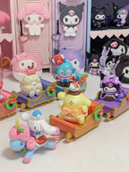 TOPTOY Sanrio Family Winter Sled Team Series Confirmed Blind Box Figure Toy Gift
