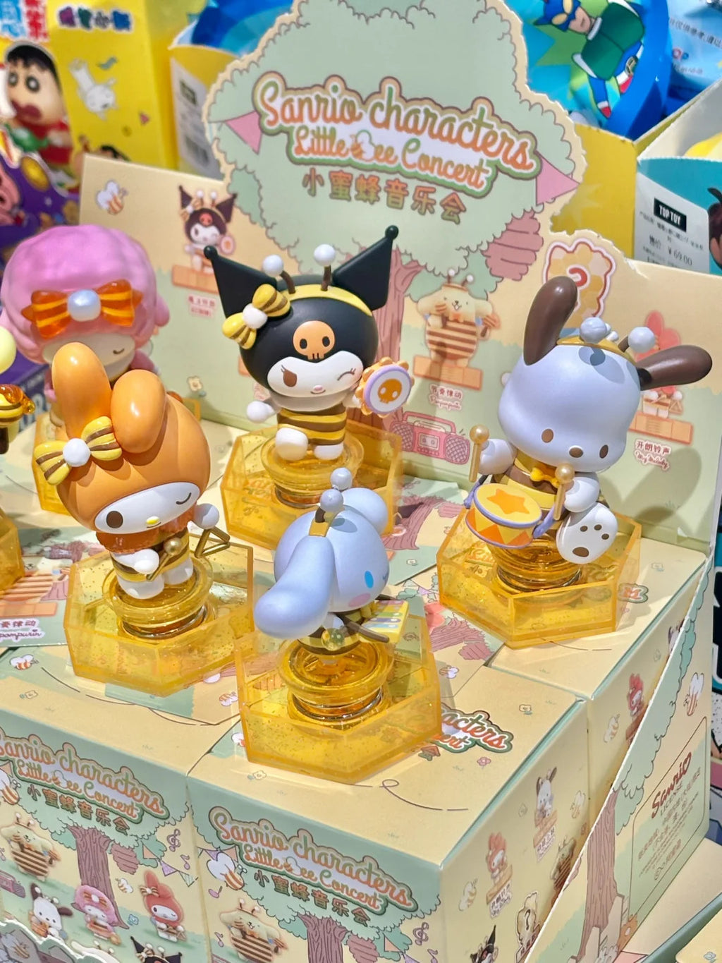 TOPTOY Sanrio Characters Bee Concert Series Confirmed Blind Box Figure Toys Gift