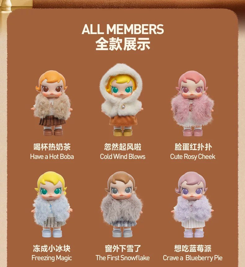 Baby Molly Winter Fit Check Series Plush Pendant Confirmed Blind Box Figure Toys