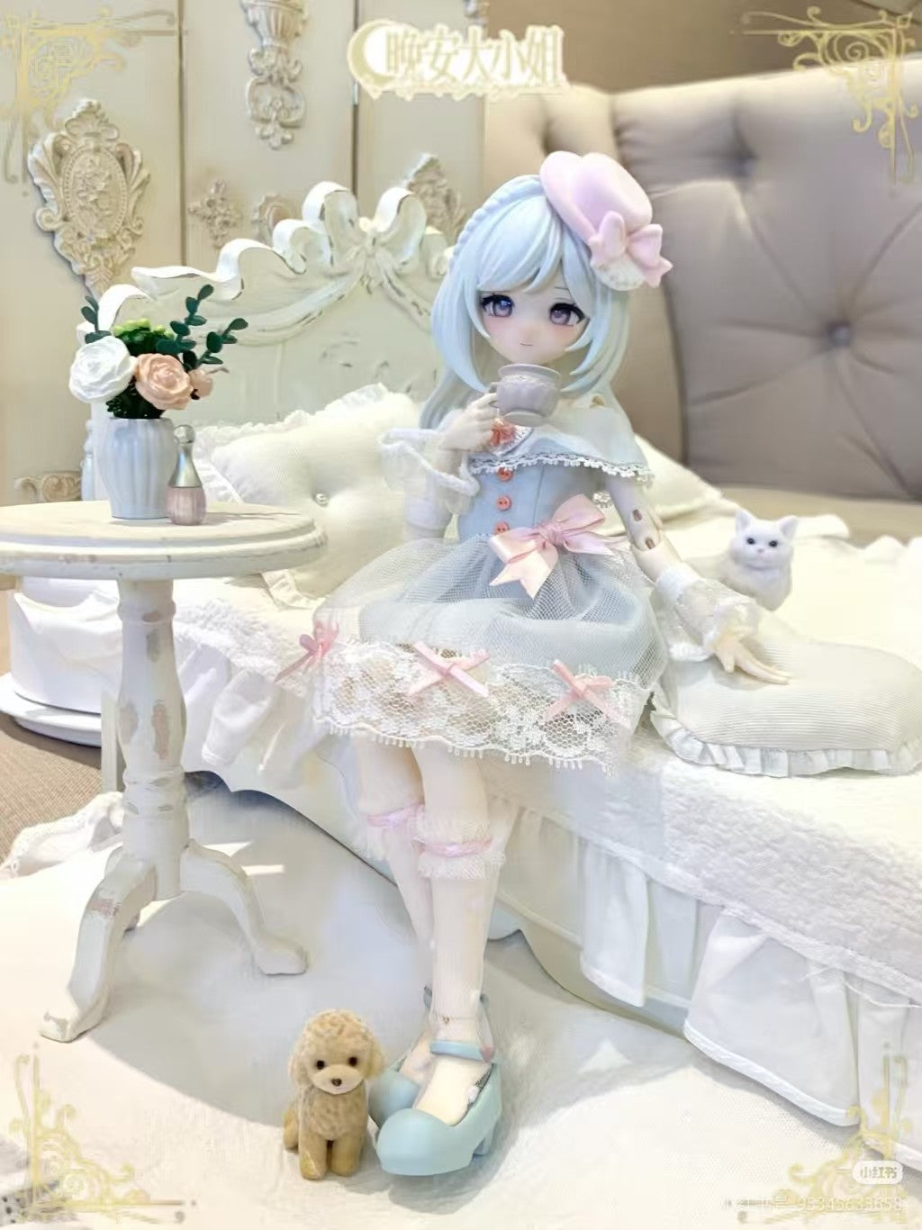 Good Night Pajama Peach Oolong Tea 9.2In Bjd Dressable Action Figure In Stock