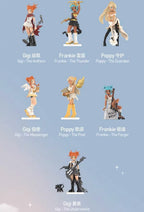 one set(12pcs)-Lil Peach Riot Power Chords Series Blind Box Figures Toy