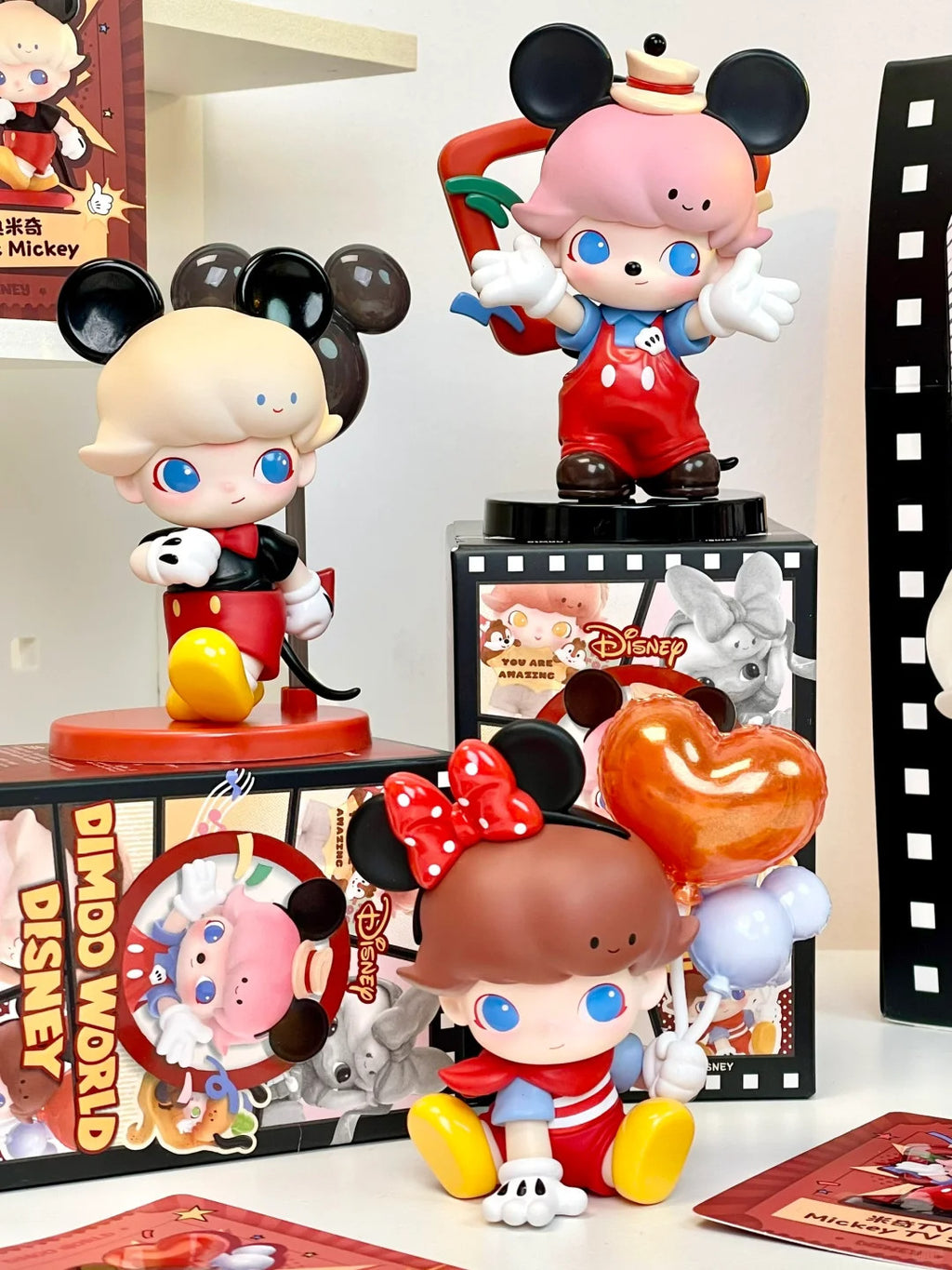 POP MART DIMOO WORLD × DISNEY Series Figures Blind Box Authentic 2.76-3.94inches