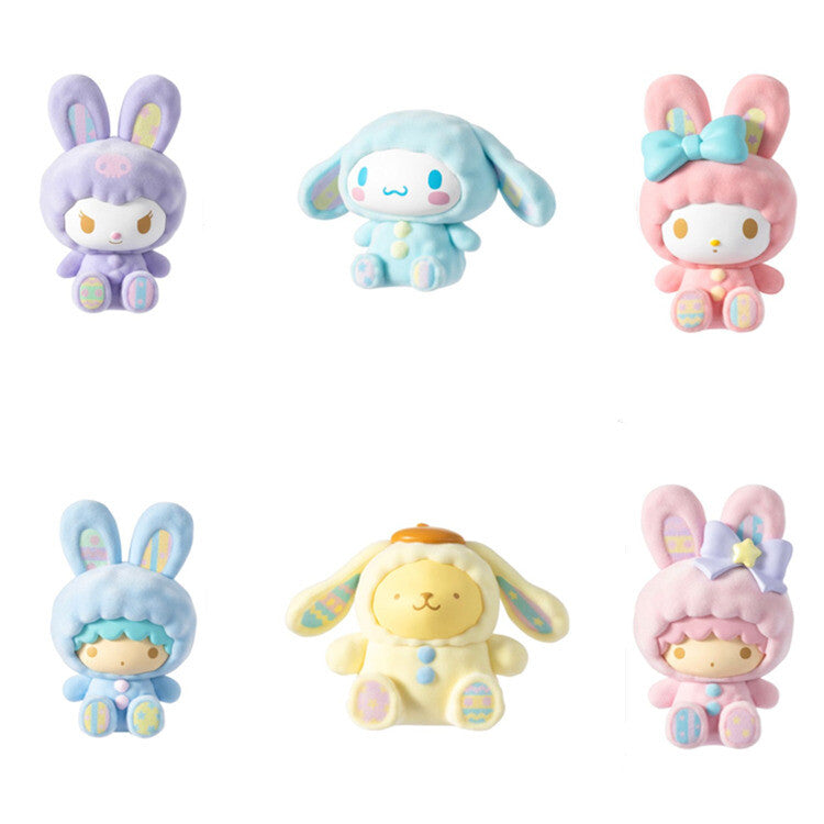 MINISO Sanrio Characters Fluffy Rabbit Series Blind Box Confirmed Figure Hot Toy