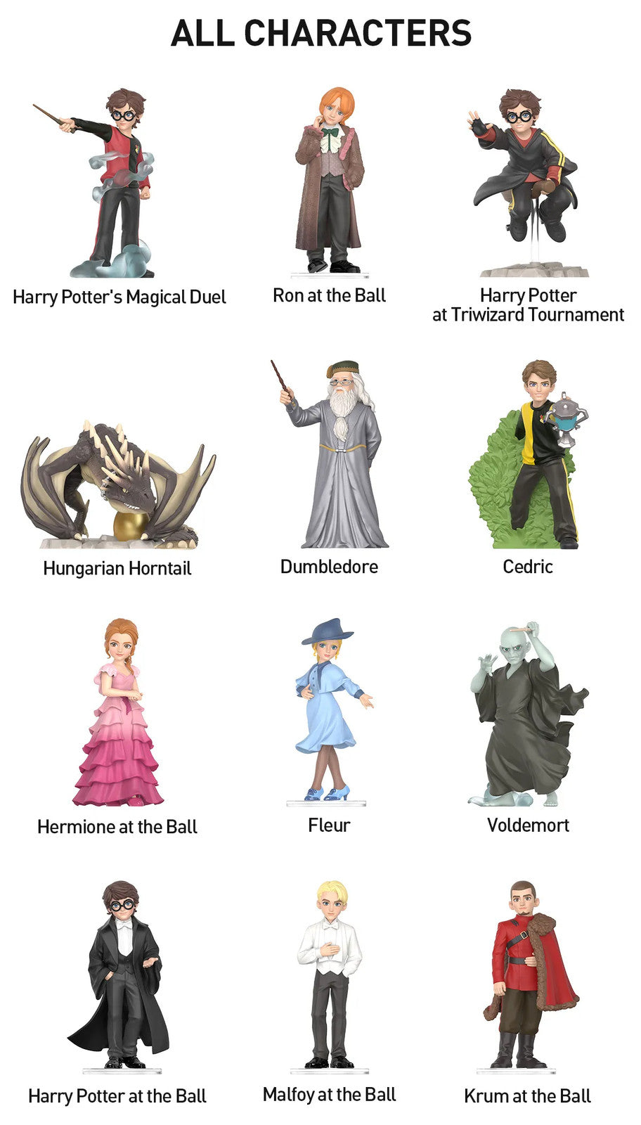 POP MART Harry Potter and the Goblet of Fire Series Figures 2.36-4.72inches